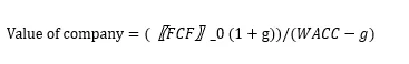 ACCA AFM – 如何运用FCF、FCFE、APV方法估算Ve